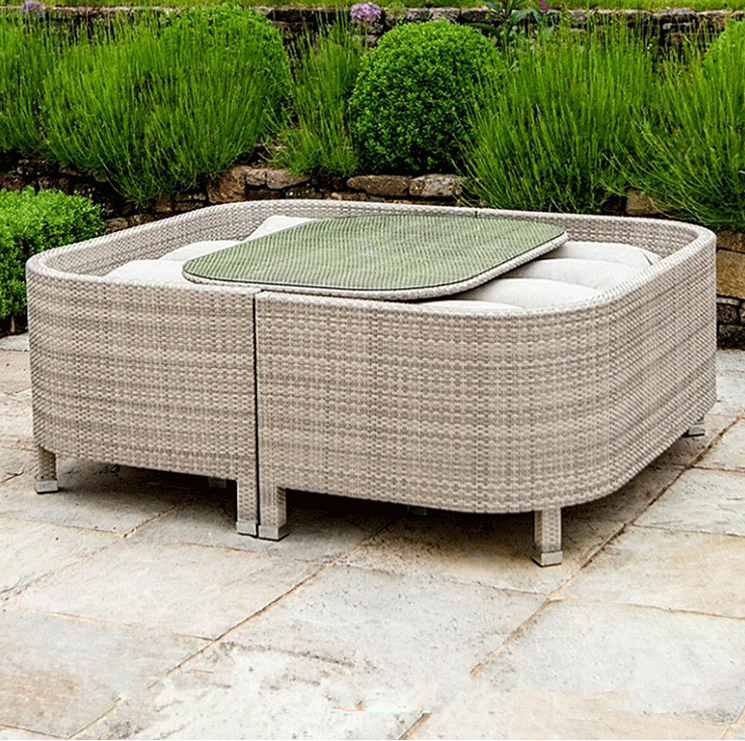 Two double chairs with cushion + table set for limited time limited sale at low price