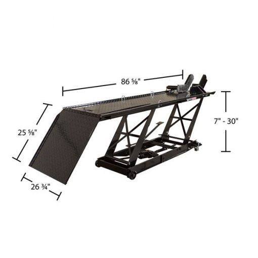 Hydraulic Motorcycle Lift Table – 1,000 lb. Capacity.