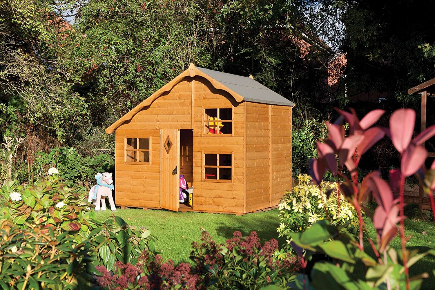 【Home&Garden】【BS】Swiss Cottage 7.71′ x 6.75′ Playhouse