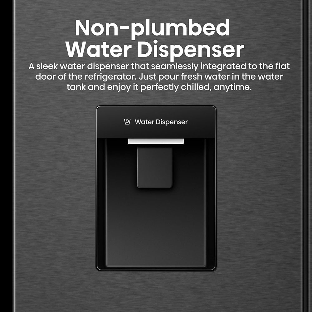 Hisense RQ5P470SMFE Wifi Connected American Fridge Freezer Cross Door with Water Dispenser