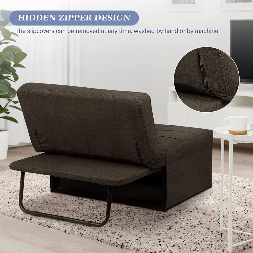 Saemoza Sofa Bed, 4 in 1 Multi Function Folding Ottoman Sleeper Bed