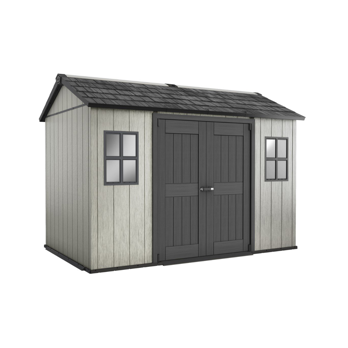 Oakland 11 ft. W x 7.5 ft. D Plastic Storage Shed