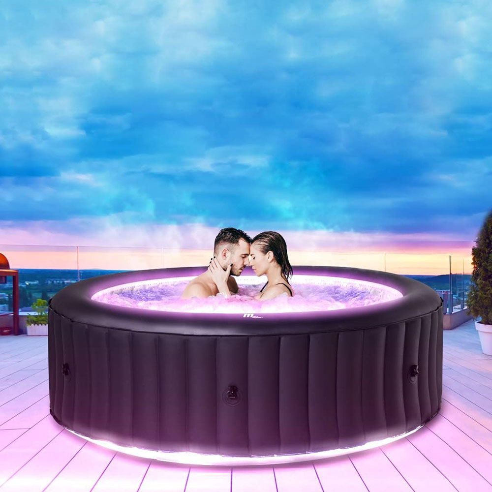 Miweba MSpa aufblasbarer Whirlpool mit Premium LED Beleuchtung